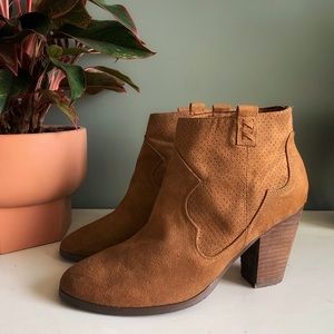 Suede Brown Ankle Boots